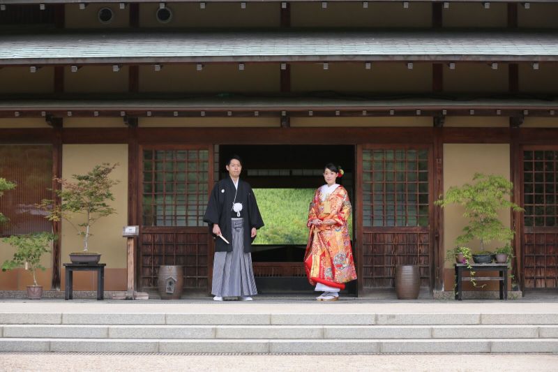 日本庭園には和室もあります