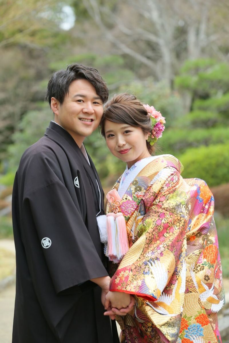 日本庭園で撮影！