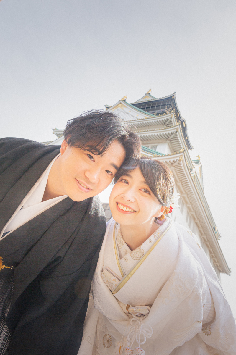 メインの大阪城をバックに!