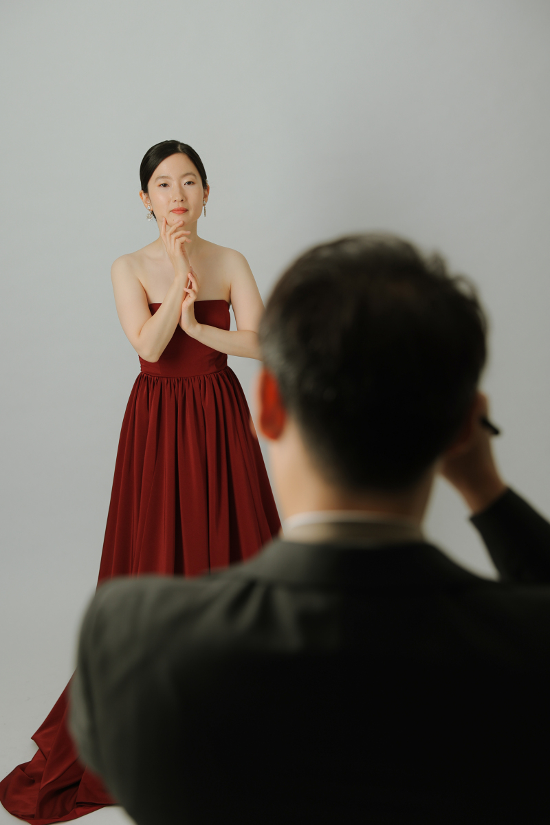 まるでモデル撮影