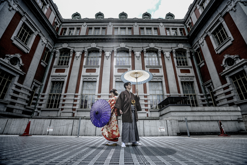 中央公会堂でクールな和装！