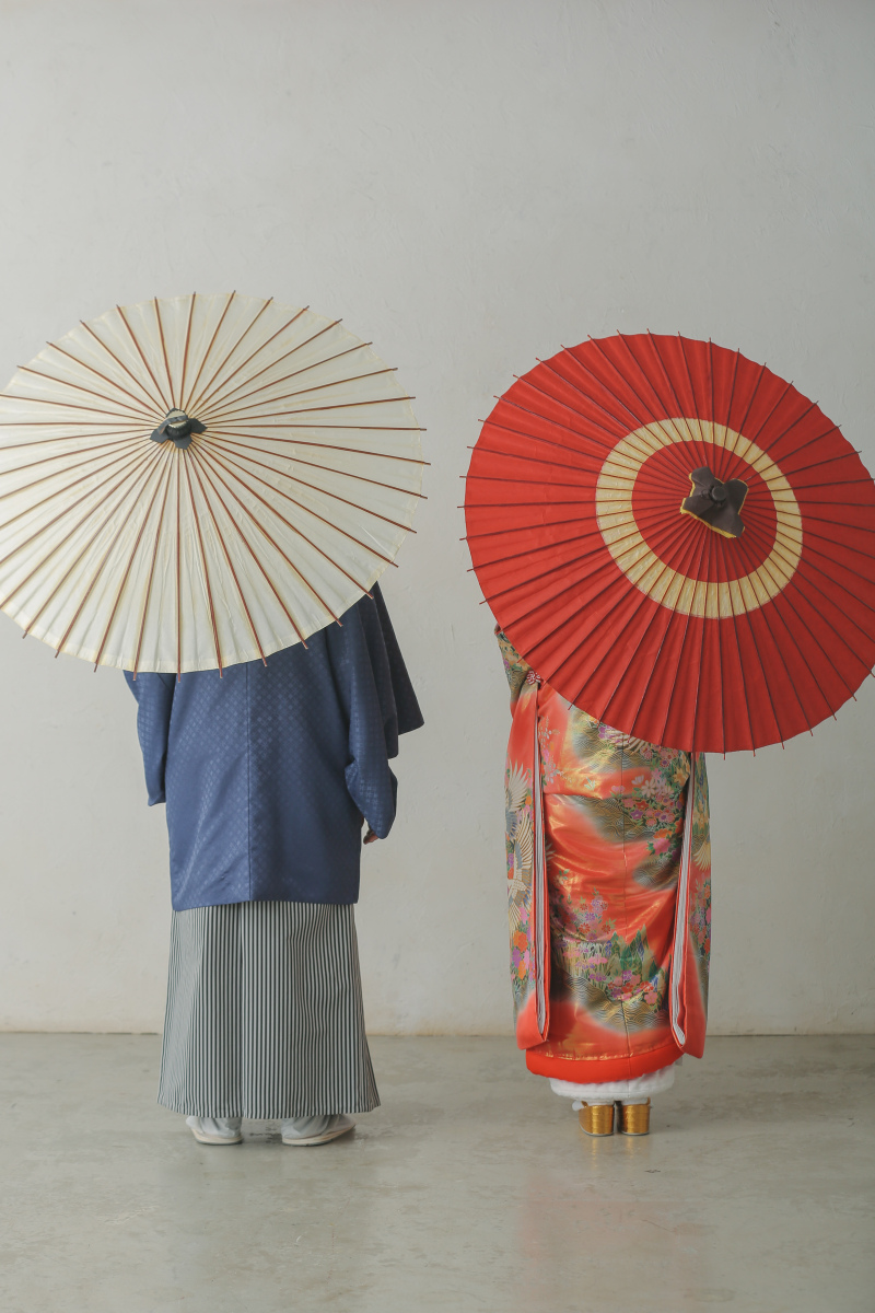 和傘でもっと和に