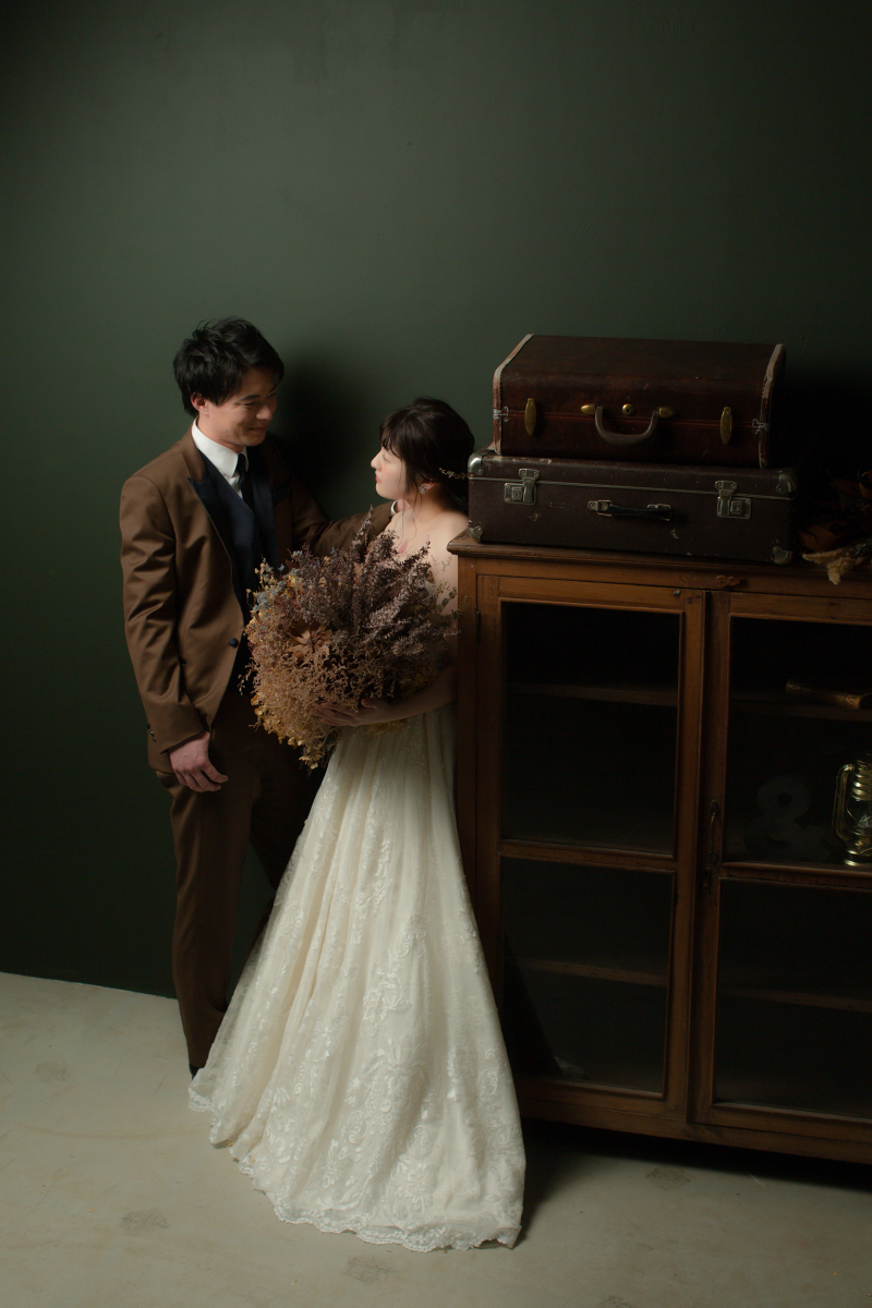 最近流行のドライフラワーブーケ♪