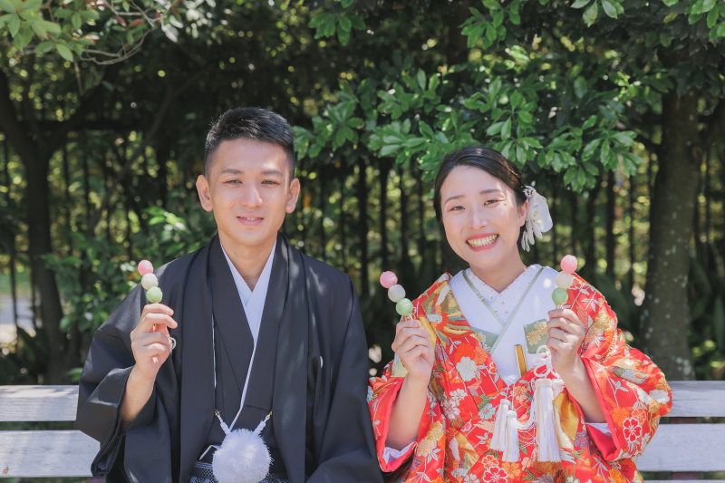 お団子を買って♪