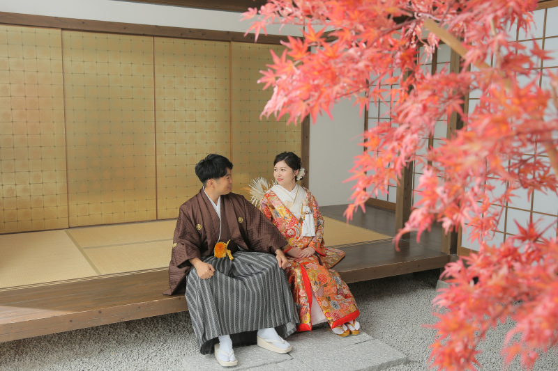 紅葉と一緒に ♪