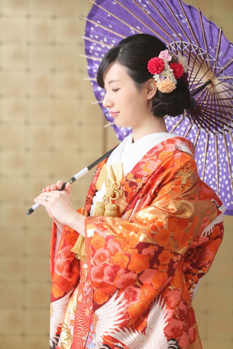 明るい光の中で新婦様ソロショット！