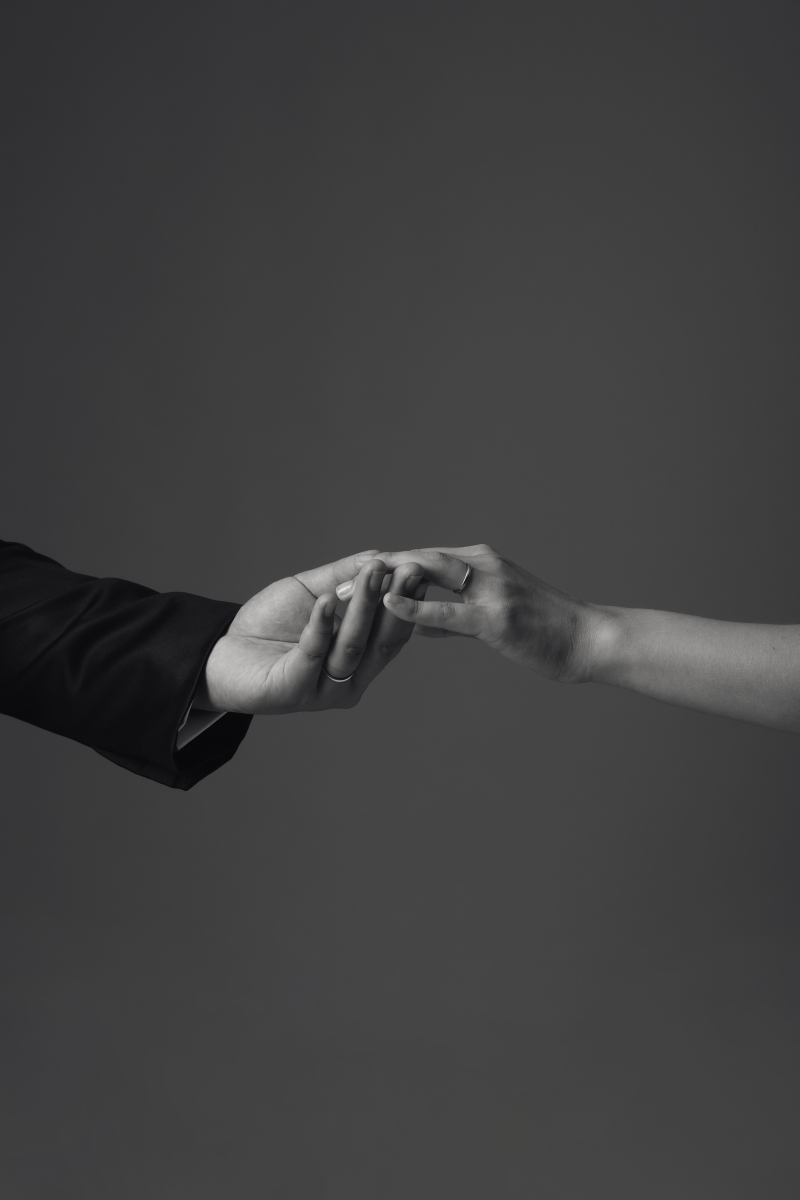 手元のアップも