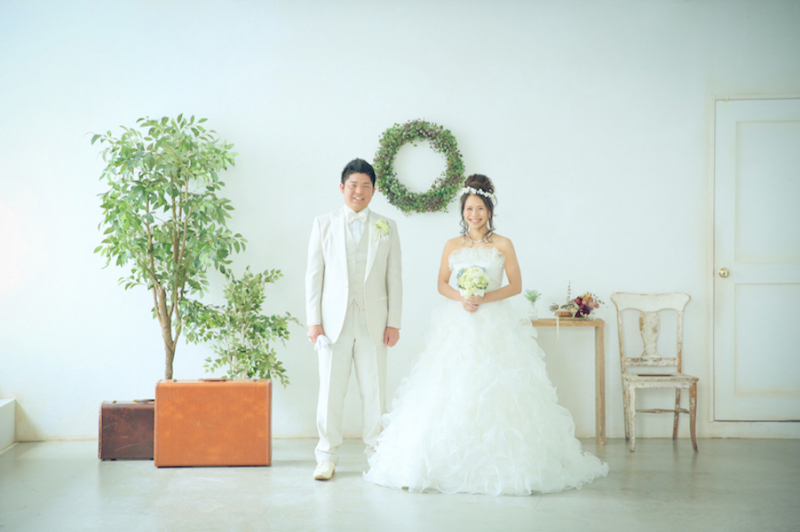 爽やかなスタジオ撮影＊