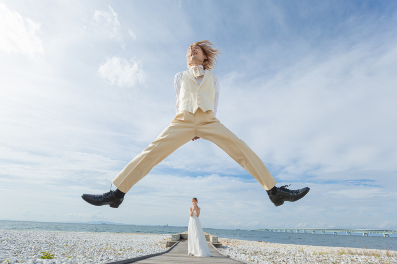 最後は大ジャンプ!