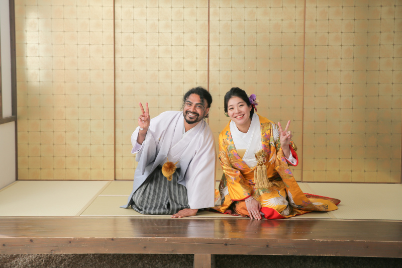 最後はお辞儀のポーズで!