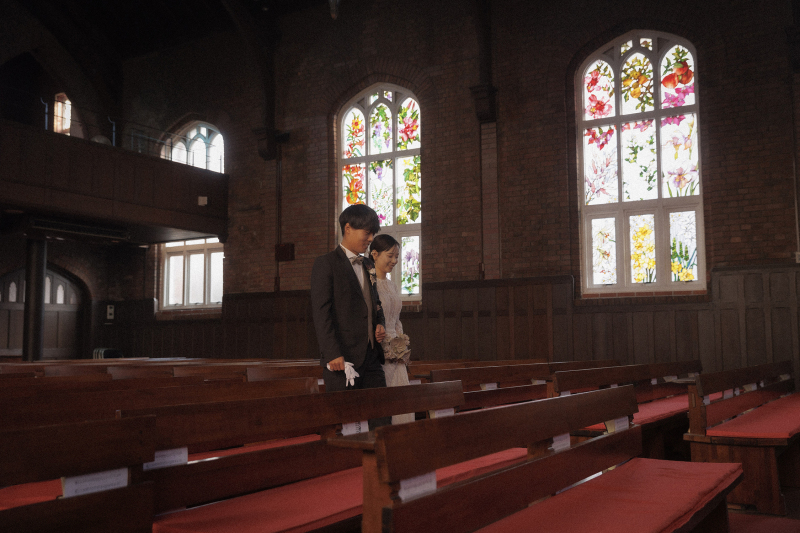 歴史ある教会で残す婚礼写真*川口教会ロケーション ◆150カット全データ+スタイルアップ&美肌補正付き!