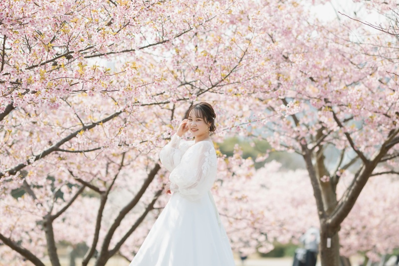 2/21〜3/15限定!【河津桜 和装&洋装ロケーション】衣装+ヘアメイク+髪飾り+撮影小物/写真全データ納品/レタッチ修正