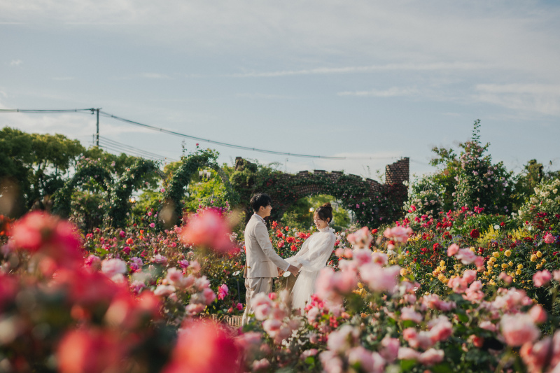 春夏限定◇ふたりだけの遊園地で特別なウェディングフォト◆写真全データ付き(美整補正)176880円
