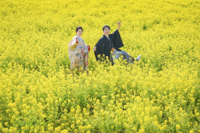 2/21〜3/15限定!【河津桜 和装&洋装ロケーション】衣装+ヘアメイク+髪飾り+撮影小物/写真全データ納品/レタッチ修正