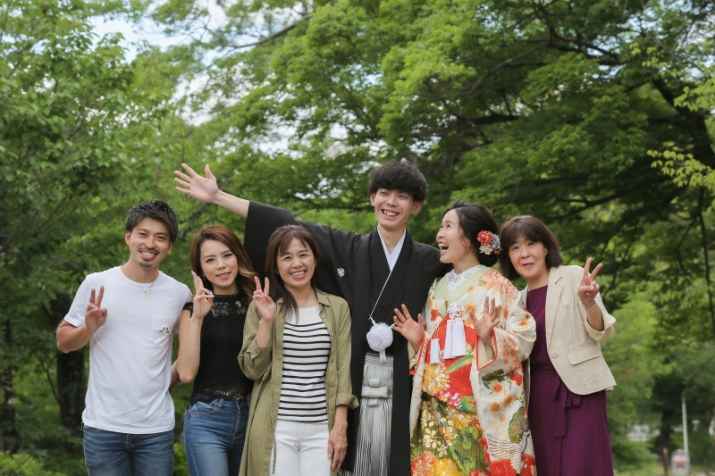 【家族フォトプラン】新郎新婦の婚礼写真+家族写真がセットになった専用プラン