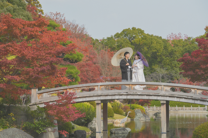 秋のシーズン料金無料◇大仙公園ロケーション撮影◇衣装+ヘアメイク+髪飾り+草履*写真データ(小顔/美肌/美整補正)