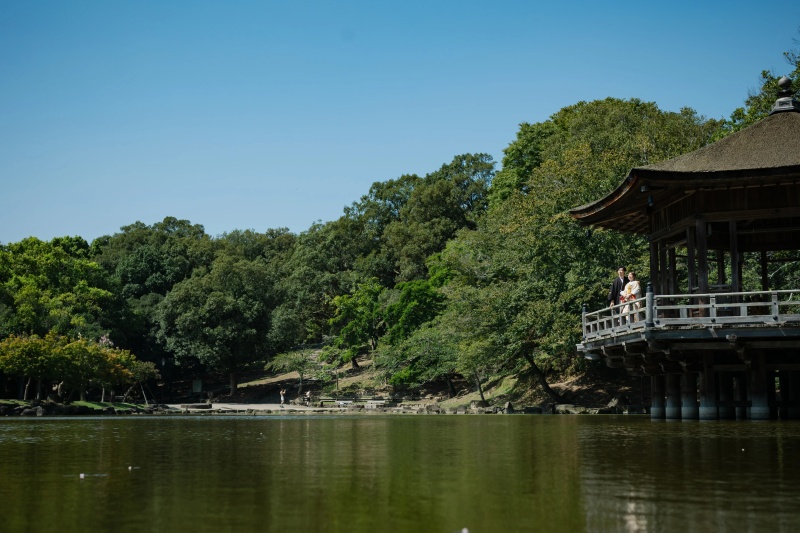 ◇奈良エリア【浮見堂ロケーション】衣装+ヘアメイク+髪飾り+草履/写真全データ納品/レタッチ修正
