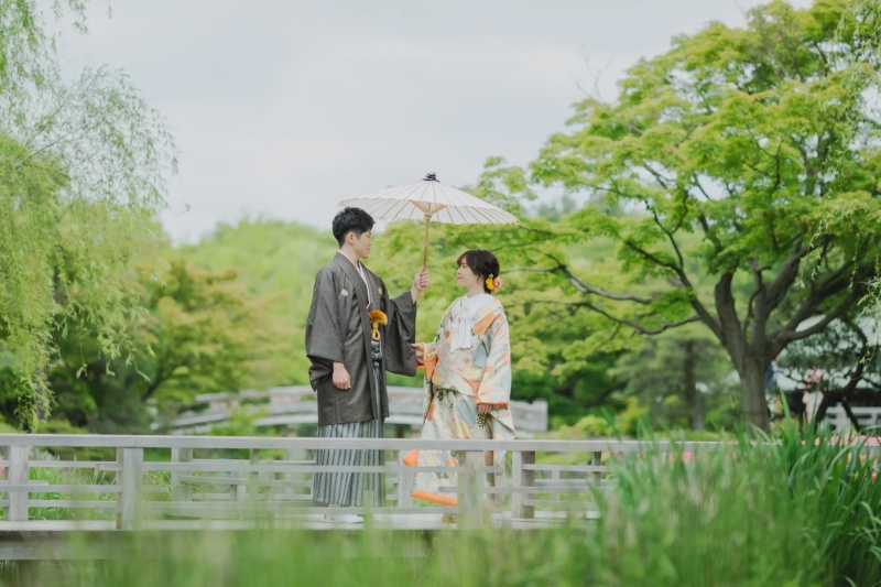 桜シーズン料金無料◇大仙公園ロケーション撮影◇衣装+ヘアメイク+髪飾り+草履*写真データ(小顔/美肌/美整補正)