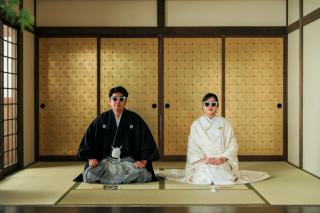 お茶目な撮影を屋内庭園で♪