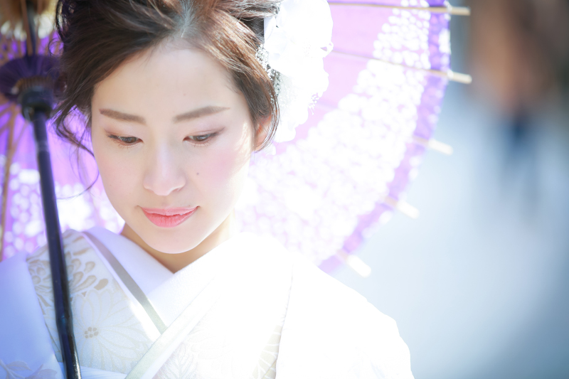 ご新婦様のソロ写真。