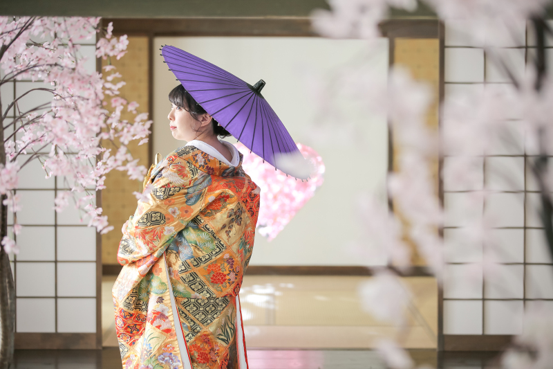 ご新婦様のソロ写真もかわいいです。