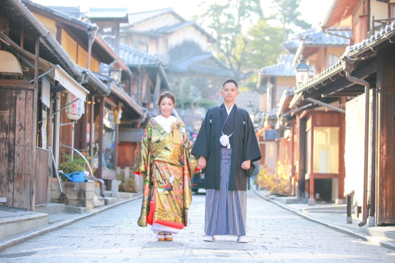 八坂ロケーション♪素敵なお二人の前撮り♪