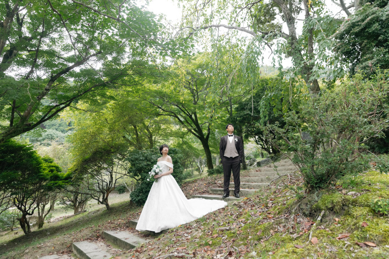 嵐山の竹林をぬけて。