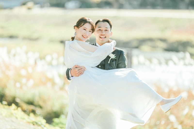 最後はお姫様抱っこで締めくくり♡