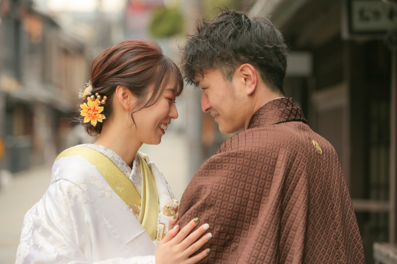 ピントを二人だけにばっちり当てたショット