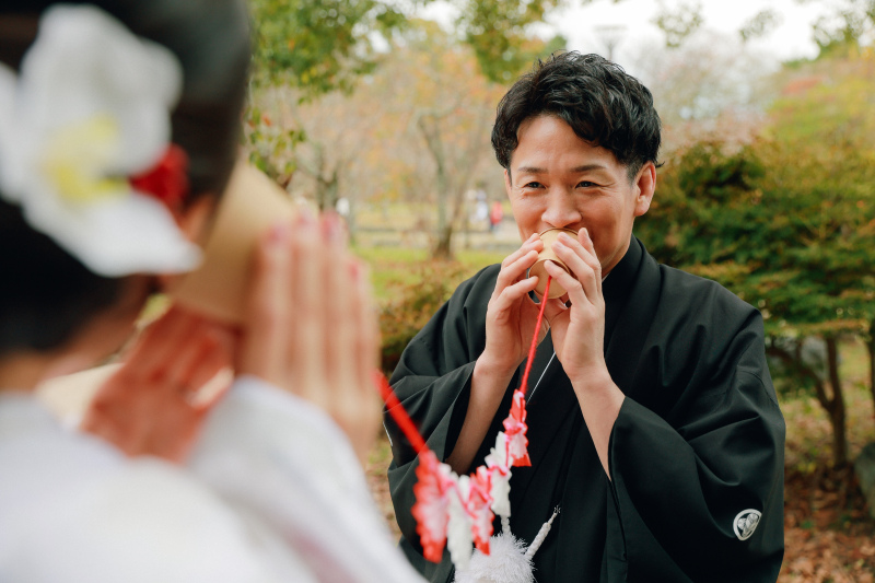 新郎様にフォーカス！