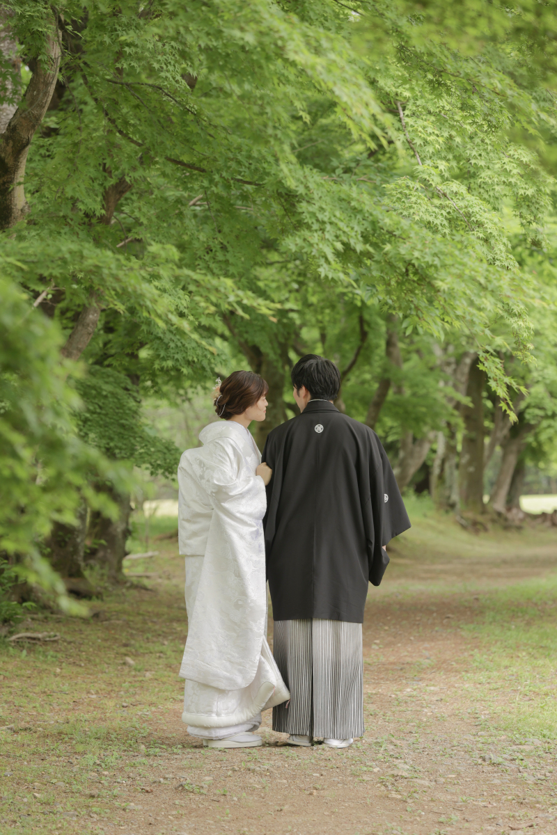 新緑の中で、、、