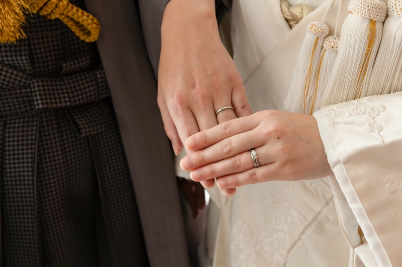 約束を交わした証の結婚指輪