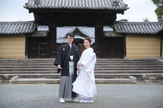 歴史を感じる寺院での撮影