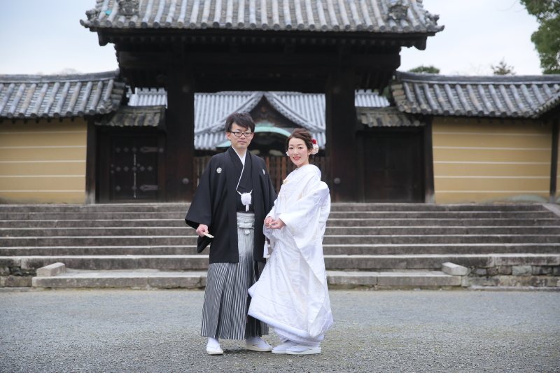 歴史を感じる寺院での撮影