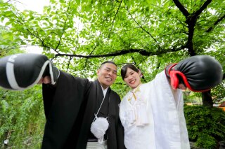 祇園でファイティングポーズ☆