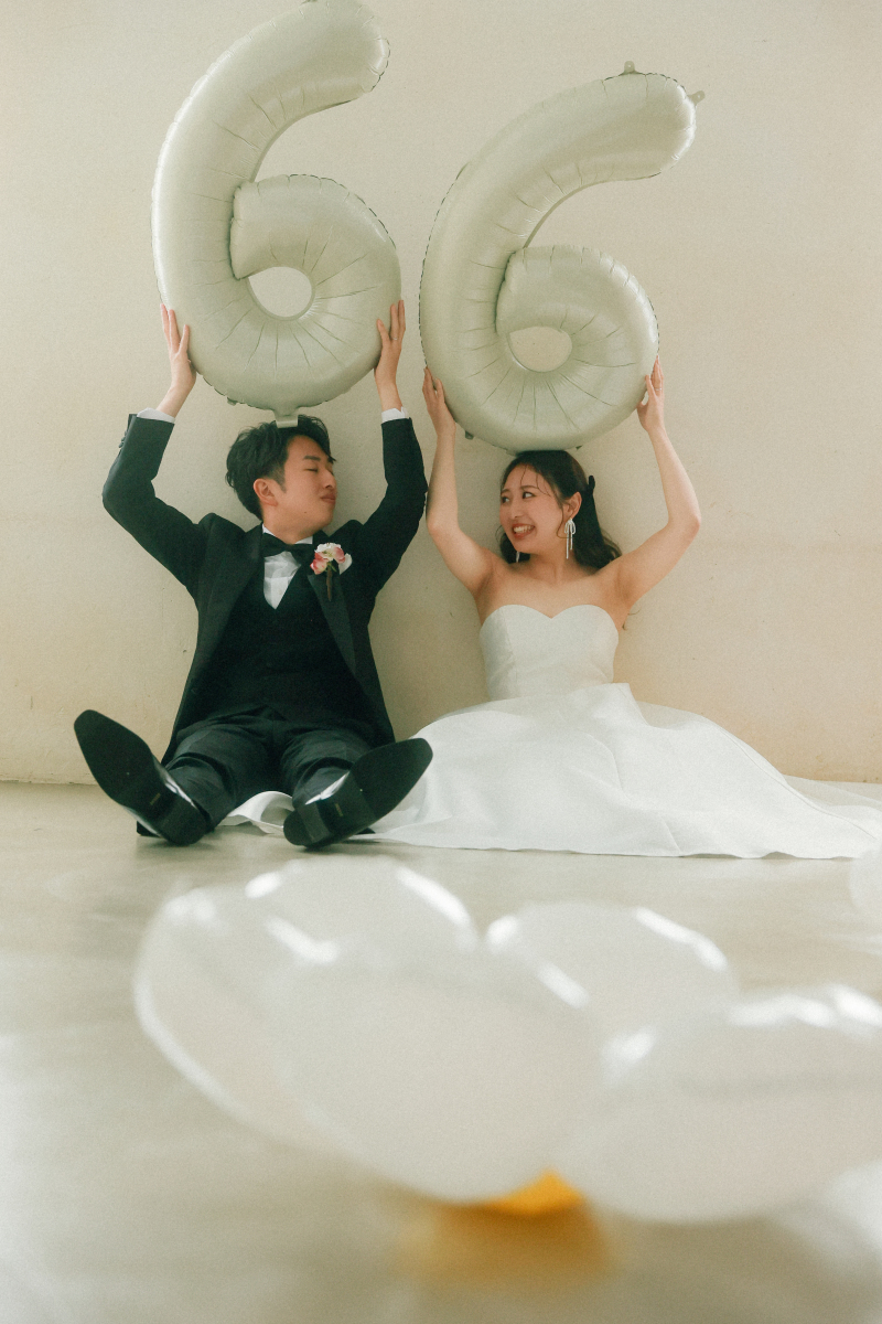 大きな風船で記念日を忘れずに