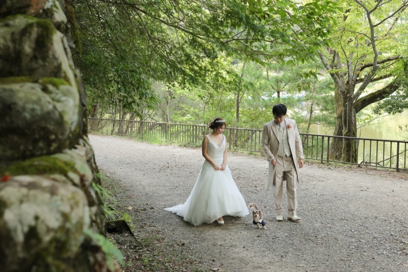 三人でお散歩のシーンも♡