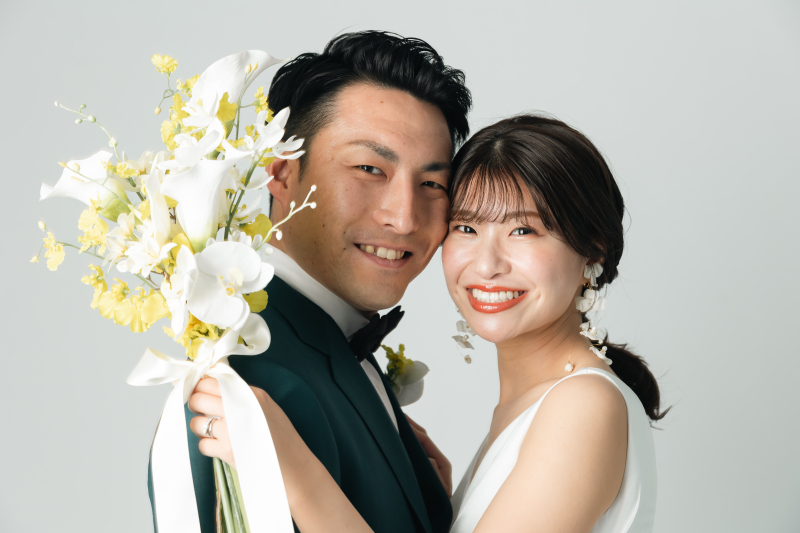 頬をくっつけて