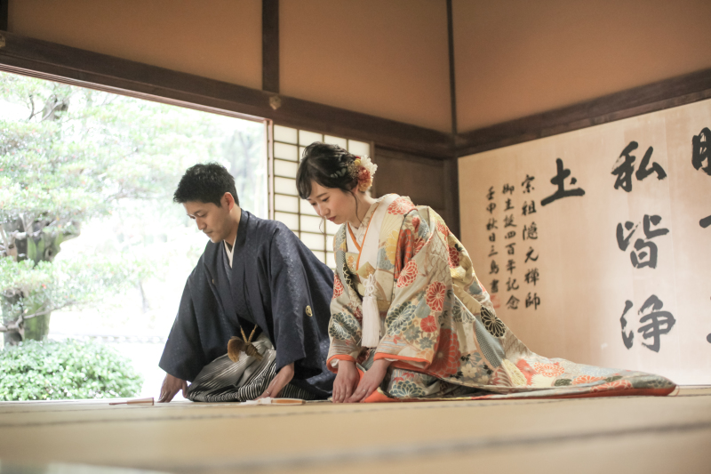 お辞儀の写真も素敵です。