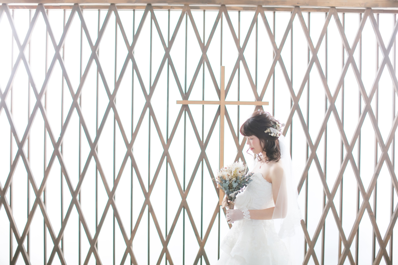 ご新婦様のソロ写真です。
