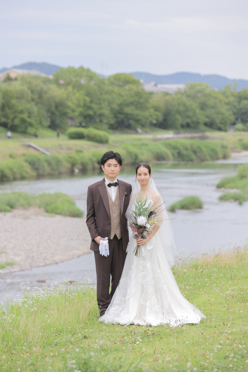 緑いっぱいの鴨川で