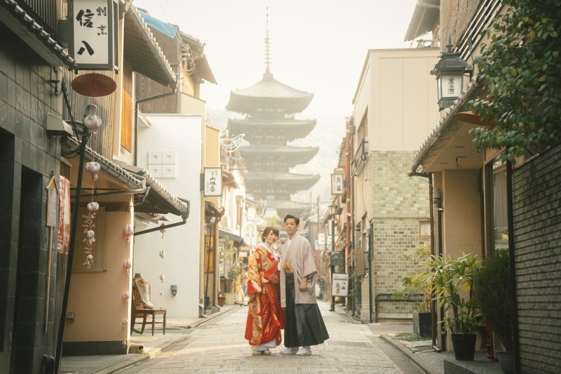 朝の少し霞みがかった雰囲気