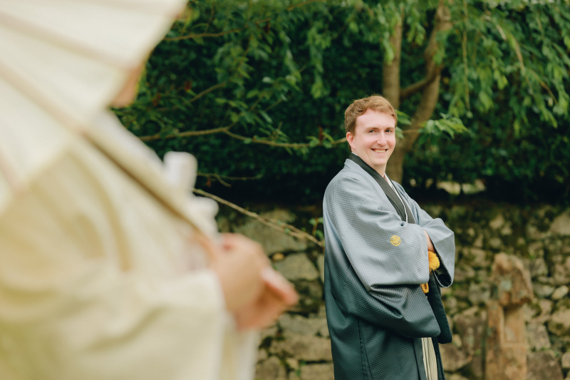 新郎様の振り向きショット♪