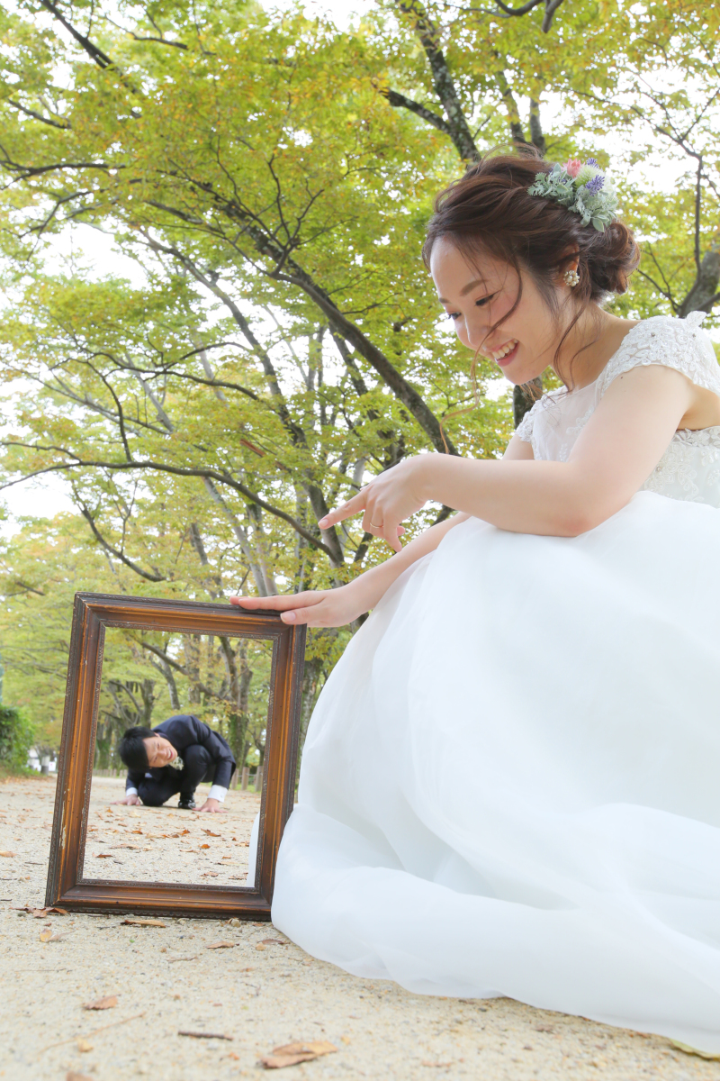 小物を使って。