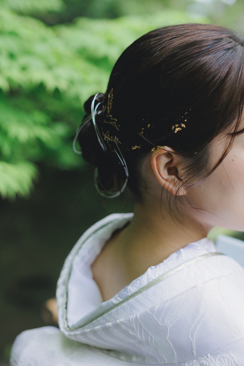 ヘアスタイルも