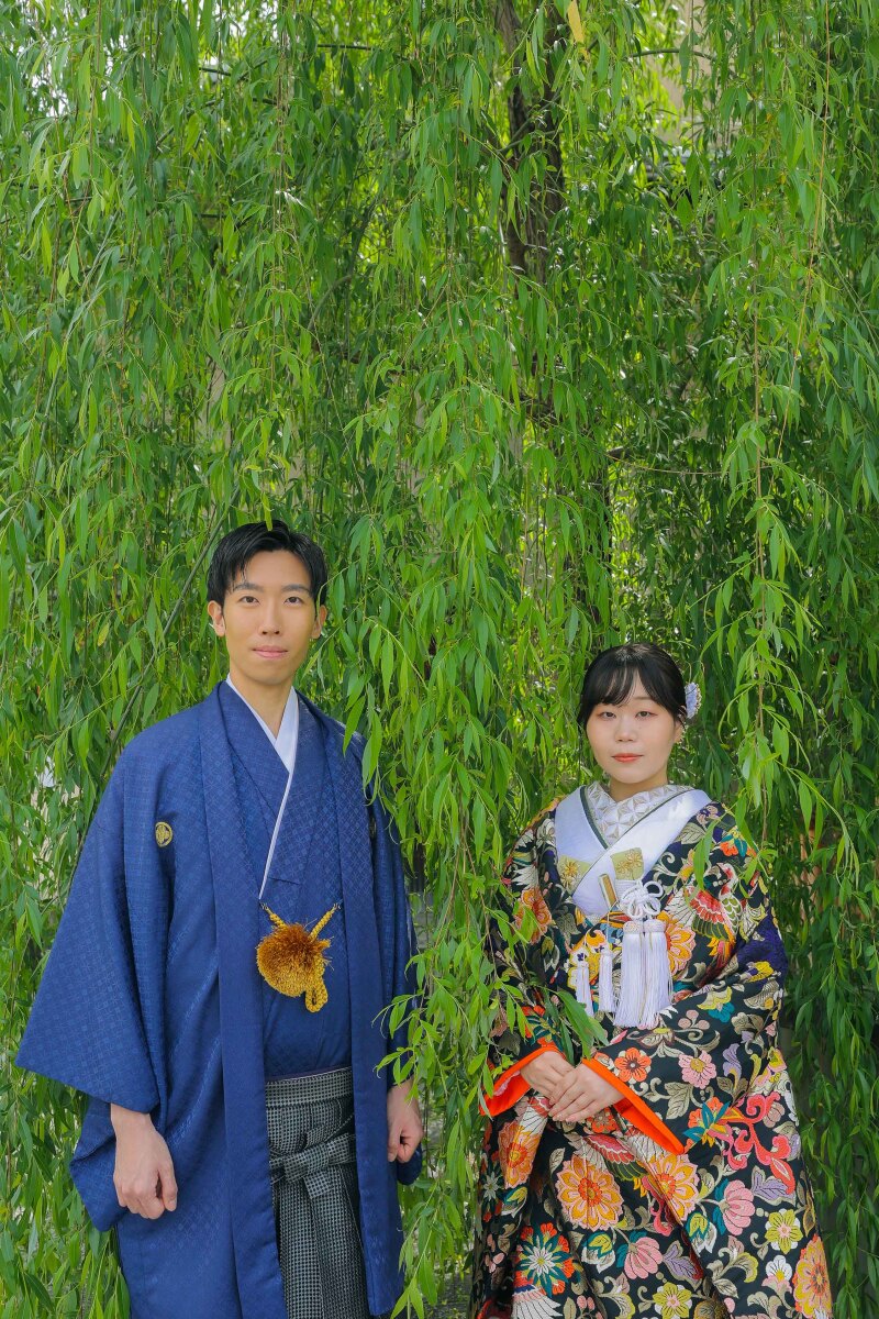 そしてお二人にも新緑包まれました♡