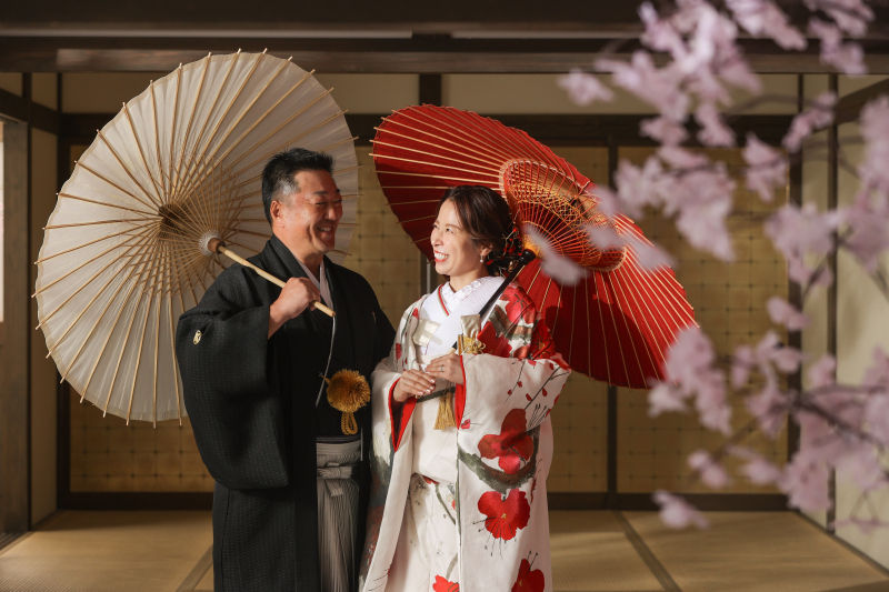 「屋内庭園」で楽しく和装前撮り^^