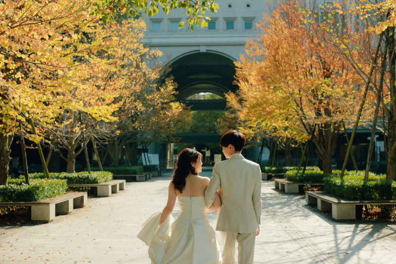 大学時代にタイムスリップしたウェディングフォト