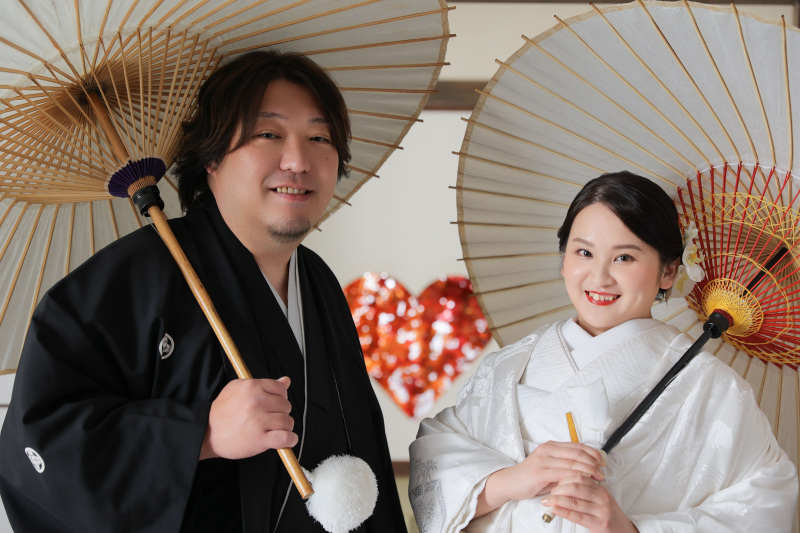 白無垢にお着替えしての撮影