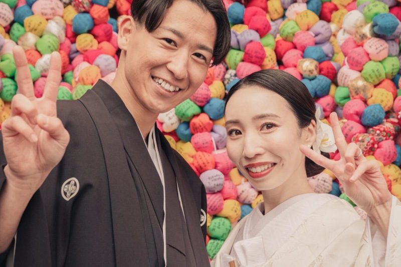 くくり猿の前で♪